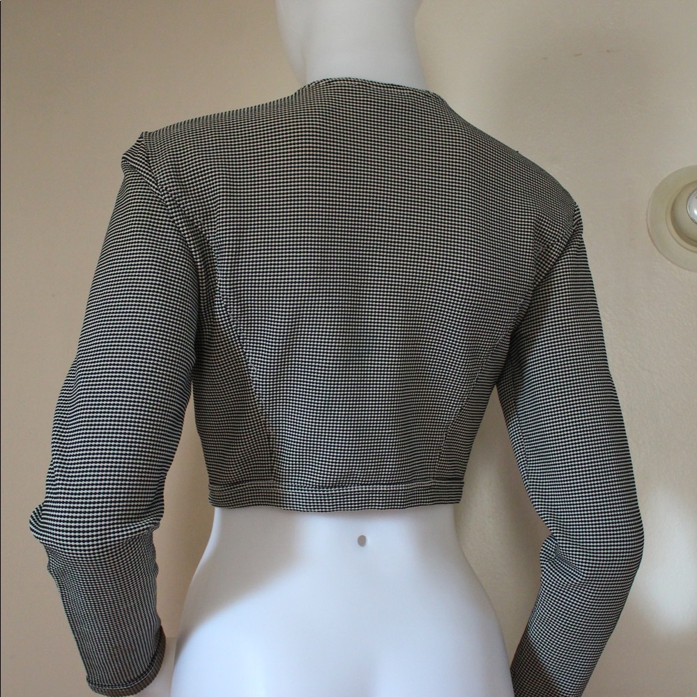 🩶 Vintage '90s Versace Jeans Couture Cropped Zippered Jacket - Picture 10 of 15